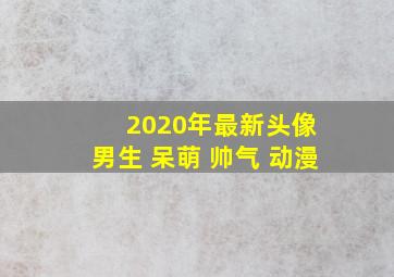 2020年最新头像 男生 呆萌 帅气 动漫